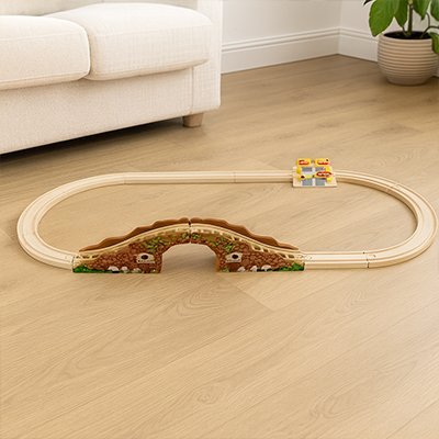 Circuit train en bois™ | Éducatif - lutinanoel